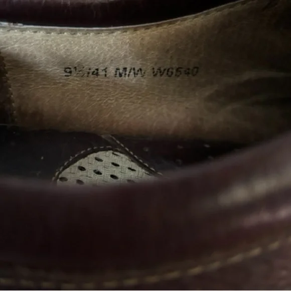 Born Brown Leather Lace Up Oxford Classic Comfort Shoes Women’s Size 9.5 - Picture 11 of 11